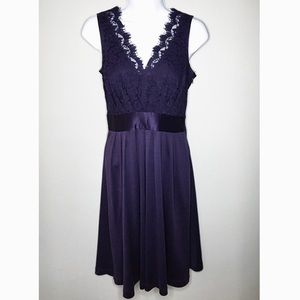 Banana Republic BR Midi Lace Silk Cocktail Dress